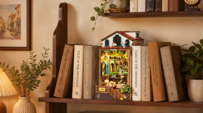 Book nook, cotor de carte DIY, Insula soarelui rasare, 284 piese [11]
