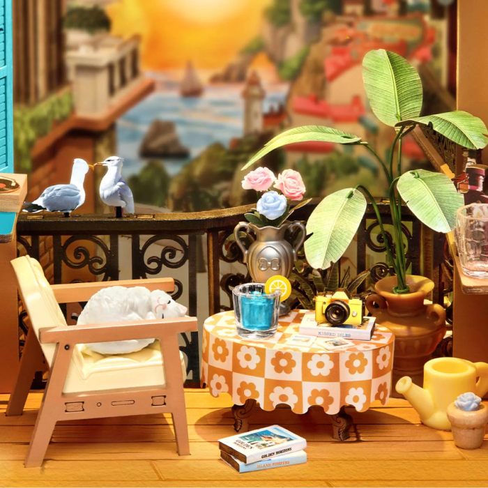 Book nook, cotor de carte DIY, Insula soarelui rasare, 284 piese [8]