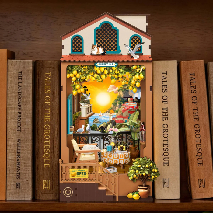 Book nook, cotor de carte DIY, Insula soarelui rasare, 284 piese [7]
