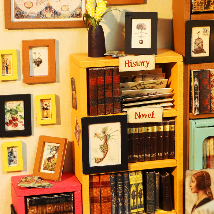 Book Nook, Casuta DIY, Biblioteca lui Sam, 220 piese [7]
