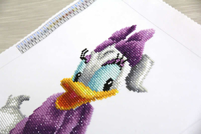 Set goblen cu diamante, fara sasiu, Daisy, 31x43 cm [2]