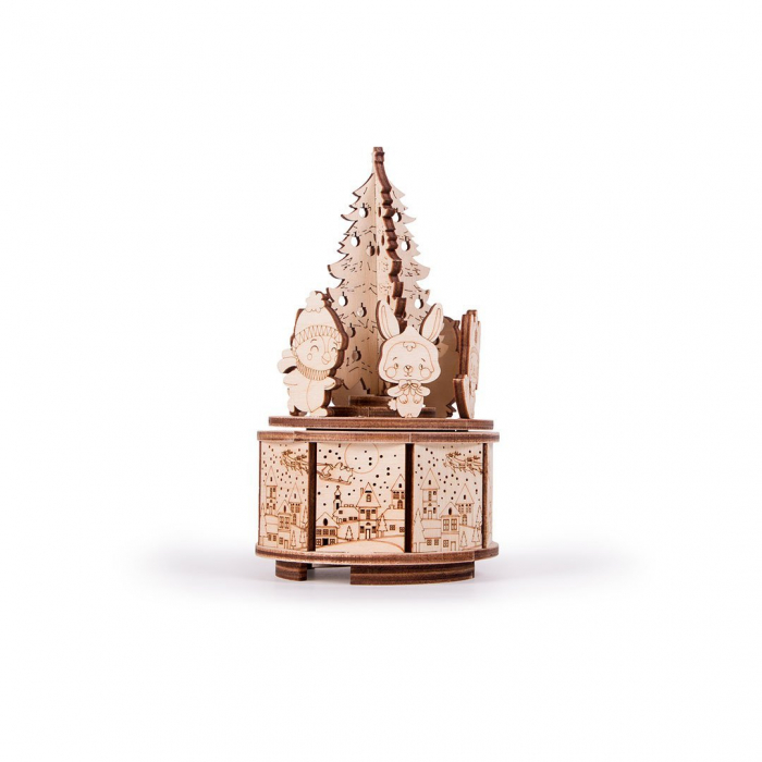 Puzzle 3D Mecanic, cutiuta muzicala, Dans de Craciun, 39 piese [7]