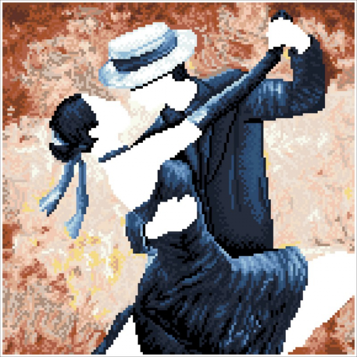Set goblen cu diamante, fara sasiu, Tango, 41x41 cm [2]