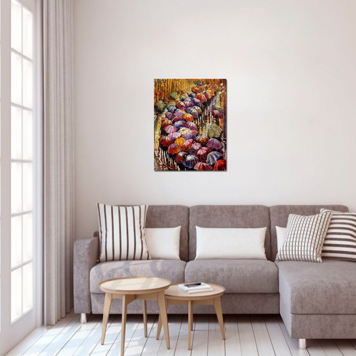 Set goblen cu diamante, cu sasiu, Peisaj de Toamna [6]