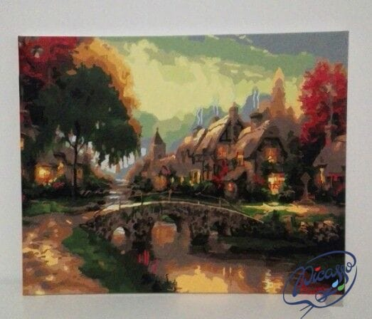 Set pictura pe numere, cu sasiu, Poveste alpina, 40x50 cm [2]