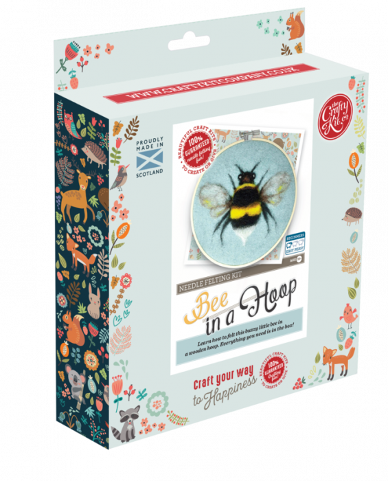 Set broderie cu lana, Albina [4]