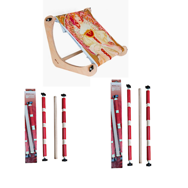 Gherghef de masa, reglabil, cu clipsuri , 30x30 cm [3]