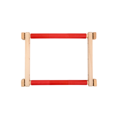 Gherghef reglabil de lemn cu clipsuri mobile, 25x32 [1]