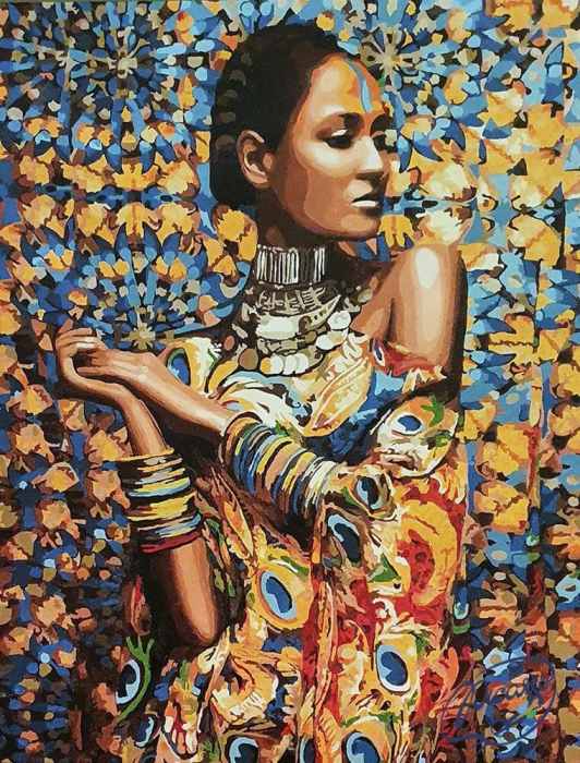 Set pictura pe numere, cu sasiu, Frumoasa Yara, 40x50 cm [3]