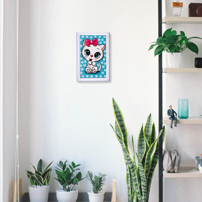 Goblen cu diamante, Pisicuta Dragalasa, 20x30 cm [7]