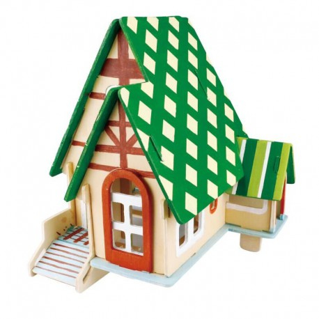 Puzzle 3D din lemn, Cabana, 20 piese [4]