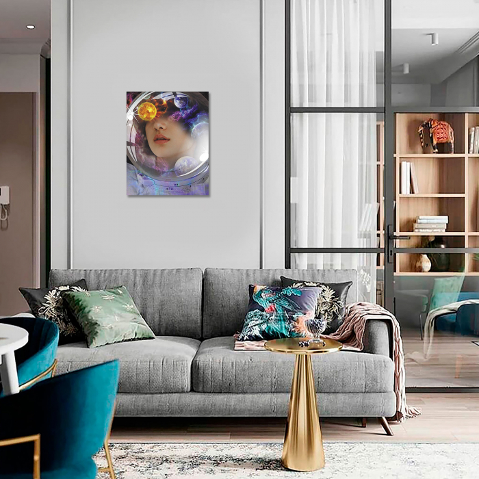 Set goblen cu diamante, cu sasiu, Visand la univers, 40x50 cm [7]