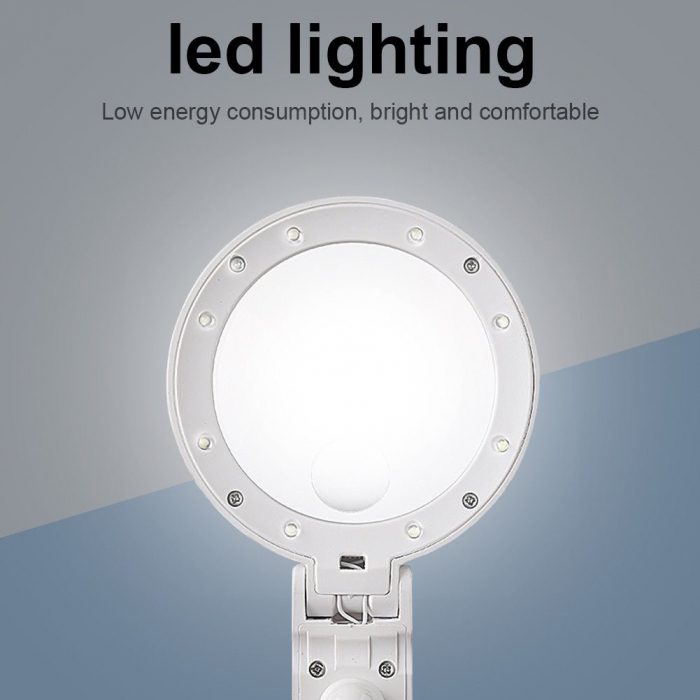 Lupa LED, pliabila, cu picior [6]