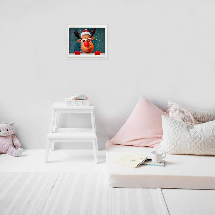 Set pictura pe numere, cu sasiu, Rudolph, 20x30 cm [4]