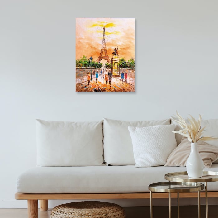 Set pictura pe numere, cu sasiu, Turnul Eiffel 40x50 cm [4]