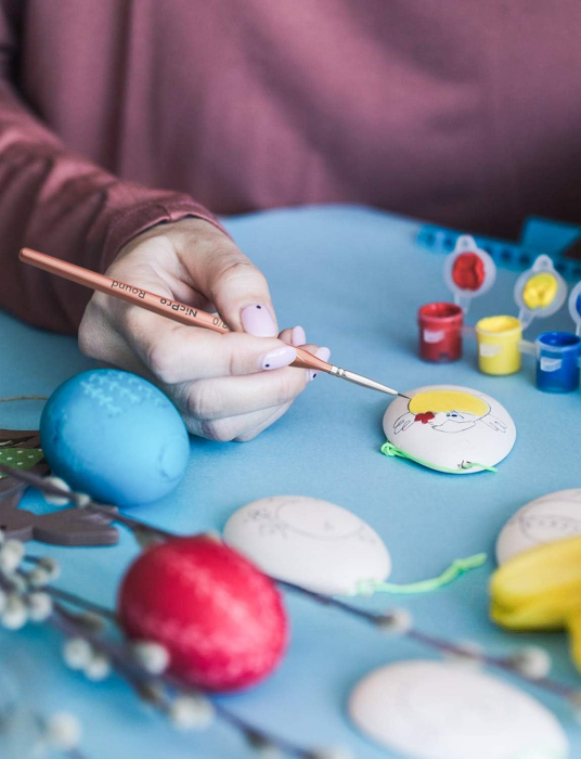 Pensula Nicpro cu varf rotund pentru detalii fine 3/0 [6]