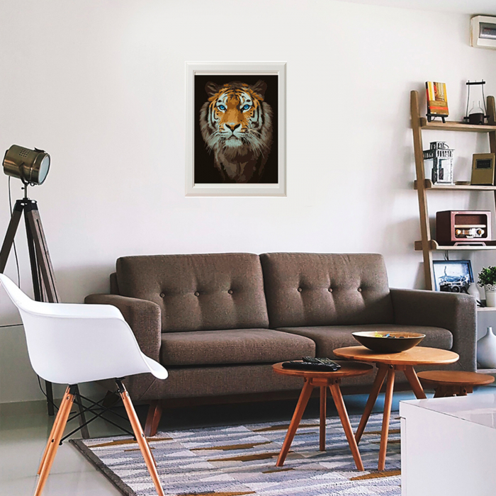 Set pictura pe numere, cu sasiu, Tigru [5]