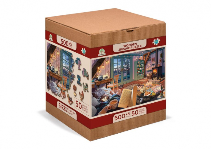 Puzzle 2D, din lemn, Camera de vacanta, 505 piese [9]