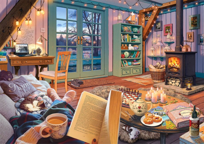 Puzzle 2D, din lemn, Camera de vacanta, 505 piese [2]