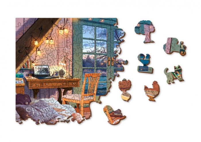 Puzzle 2D, din lemn, Camera de vacanta, 505 piese [8]