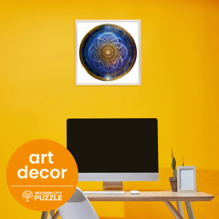 Puzzle 2D, din lemn, Zodiac albastru, 250 piese [5]