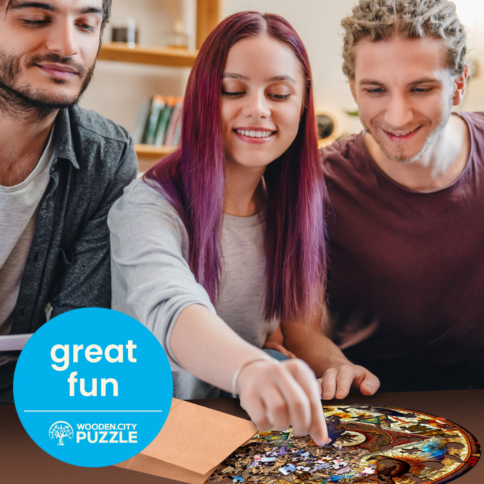 Puzzle 2D, din lemn, Ochiul universului, 500 piese [7]