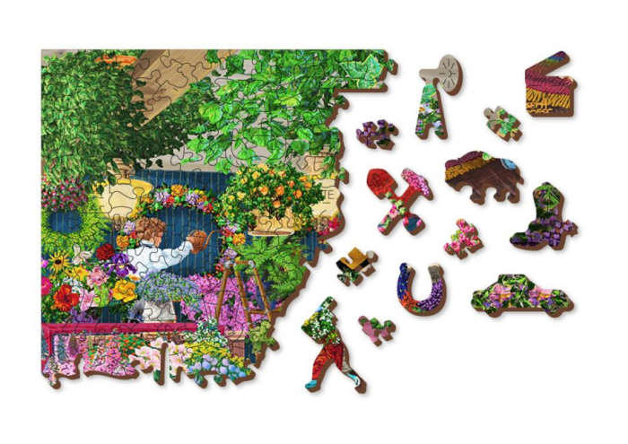 Puzzle 2D, din lemn, Florarie, 505 piese [4]