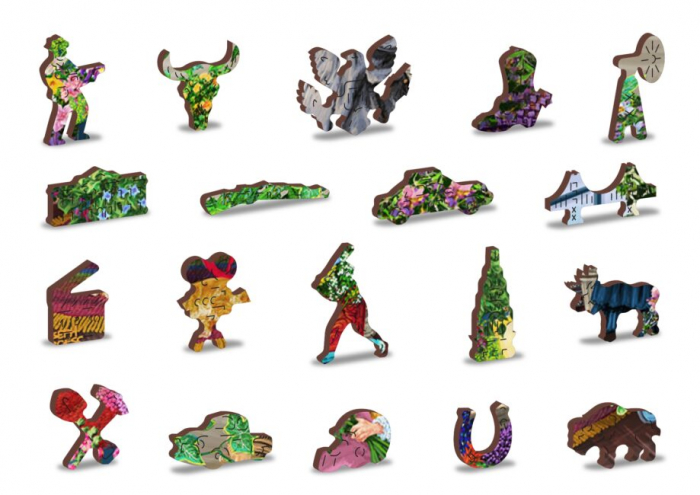 Puzzle 2D, din lemn, Florarie, 505 piese [5]