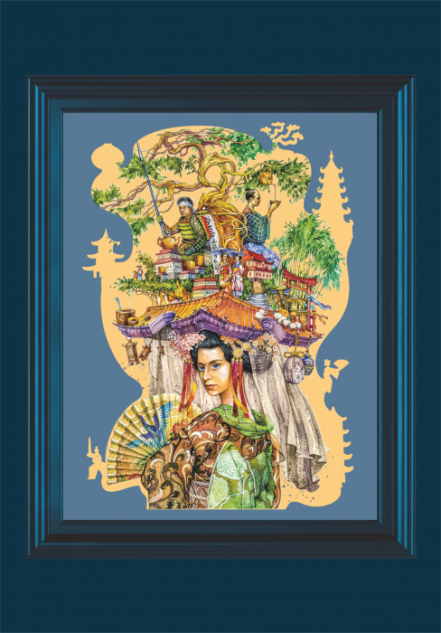 Puzzle 2D, din lemn, Japonia, 195 piese [2]