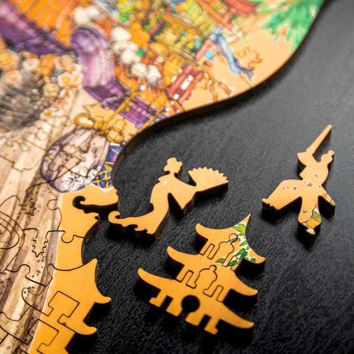 Puzzle 2D, din lemn, Japonia, 195 piese [3]