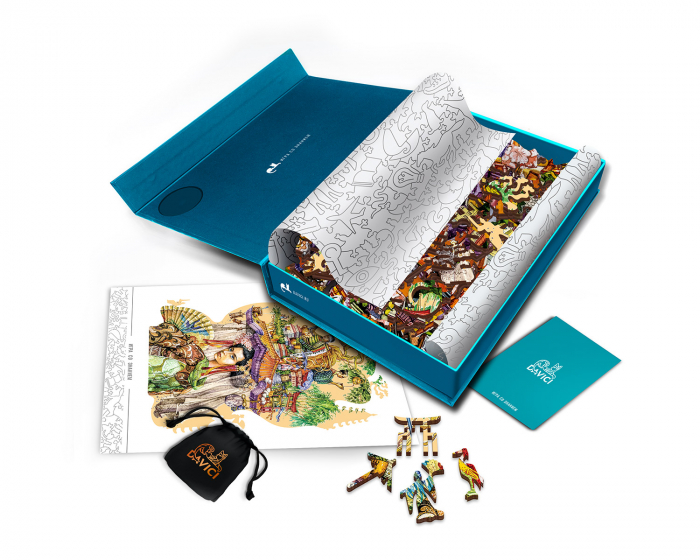 Puzzle 2D, din lemn, Japonia, 195 piese [11]