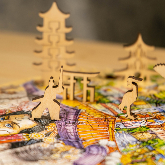 Puzzle 2D, din lemn, Japonia, 195 piese [4]