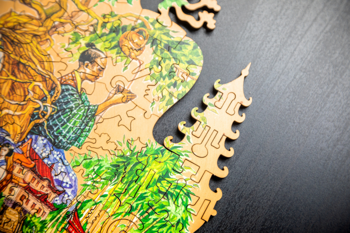 Puzzle 2D, din lemn, Japonia, 195 piese [7]