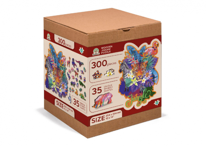 Puzzle 2D, din lemn, Jungla, 300 piese [9]