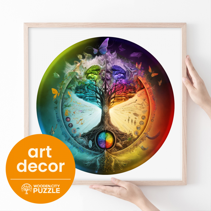 Puzzle 2D, din lemn, Copacul vietii, 250 piese [7]