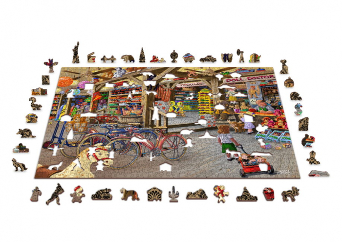 Puzzle 2D, din lemn, Magazinul cu jucariii, 1010 piese [4]