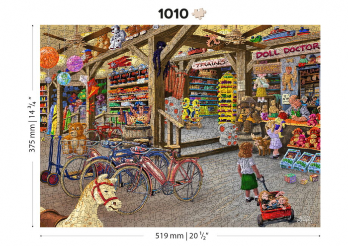 Puzzle 2D, din lemn, Magazinul cu jucariii, 1010 piese [9]