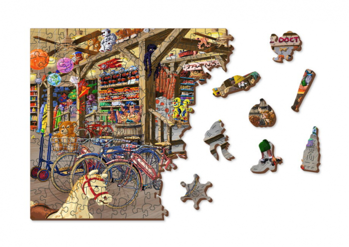 Puzzle 2D, din lemn, Magazinul cu jucariii, 1010 piese [6]