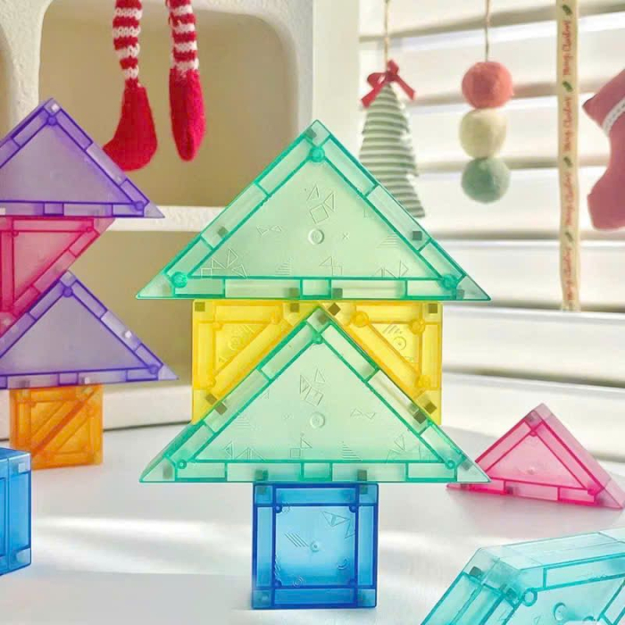 Puzzle 3D, din plastic, magnetic, Tangram, 7 piese [3]