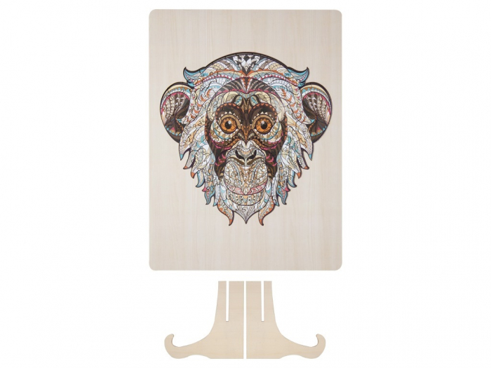 Puzzle 2D, din lemn, Maimuta, 133 piese [3]