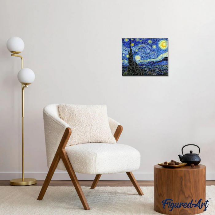 Puzzle 2D, din lemn, Noapte instelata, 200 piese [3]