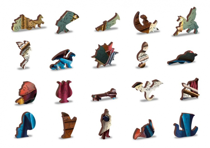 Puzzle 2D, din lemn, Masa cu vioara, 505 piese [5]