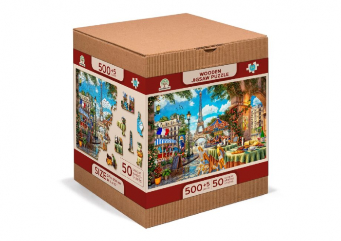 Puzzle 2D, din lemn, O zi in Paris, 505 piese [10]