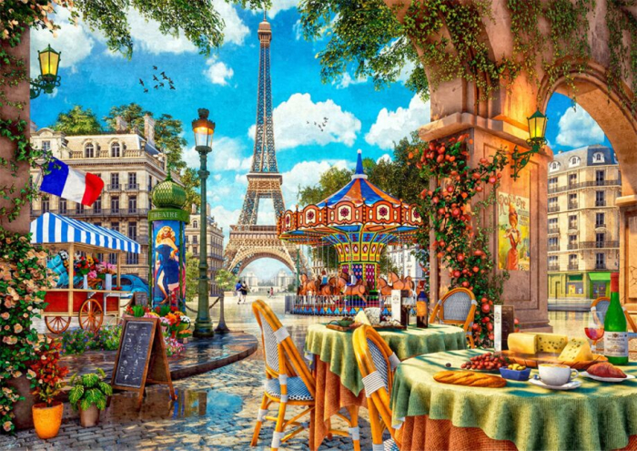 Puzzle 2D, din lemn, O zi in Paris, 505 piese [2]