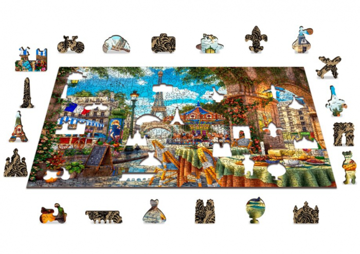 Puzzle 2D, din lemn, O zi in Paris, 505 piese [5]
