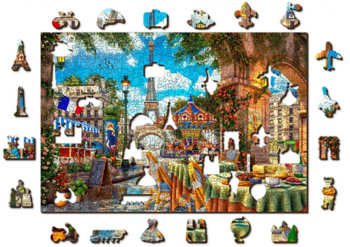 Puzzle 2D, din lemn, O zi in Paris, 505 piese [7]