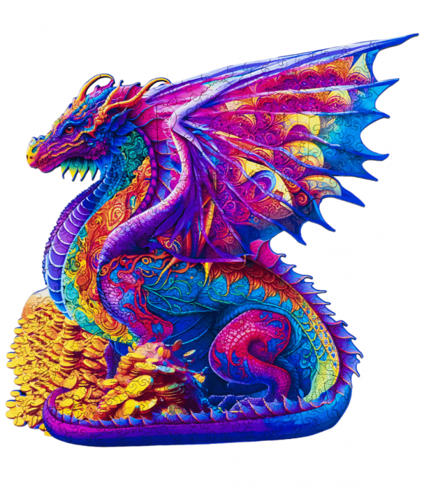 Puzzle 2D, din lemn, Dragon, 300 piese [1]