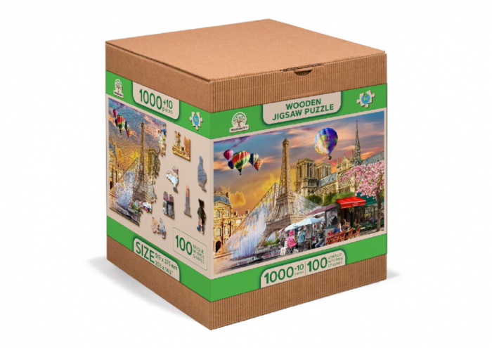 Puzzle 2D, din lemn, Primavara in Paris, 1010 piese [5]