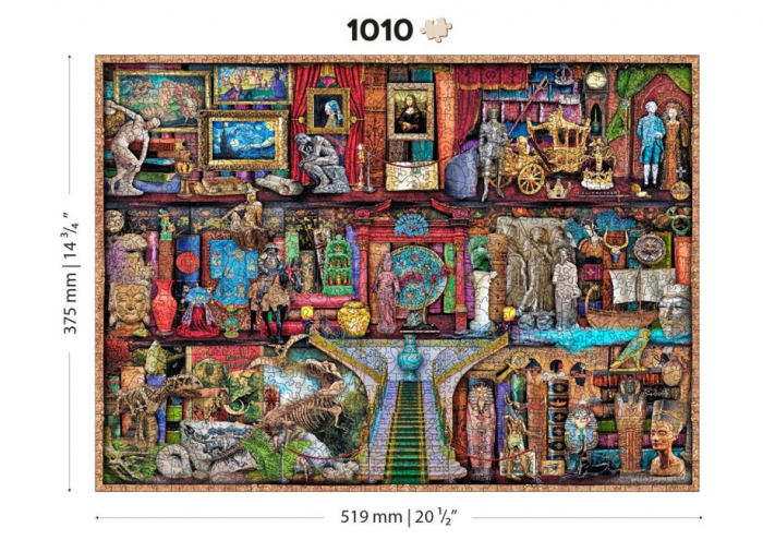 Puzzle 2D, din lemn, Rafturi de muzeu, 1010 piese [4]