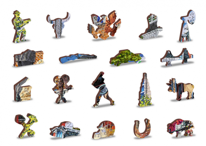 Puzzle 2D, din lemn, Strada centrala, 505 piese [4]